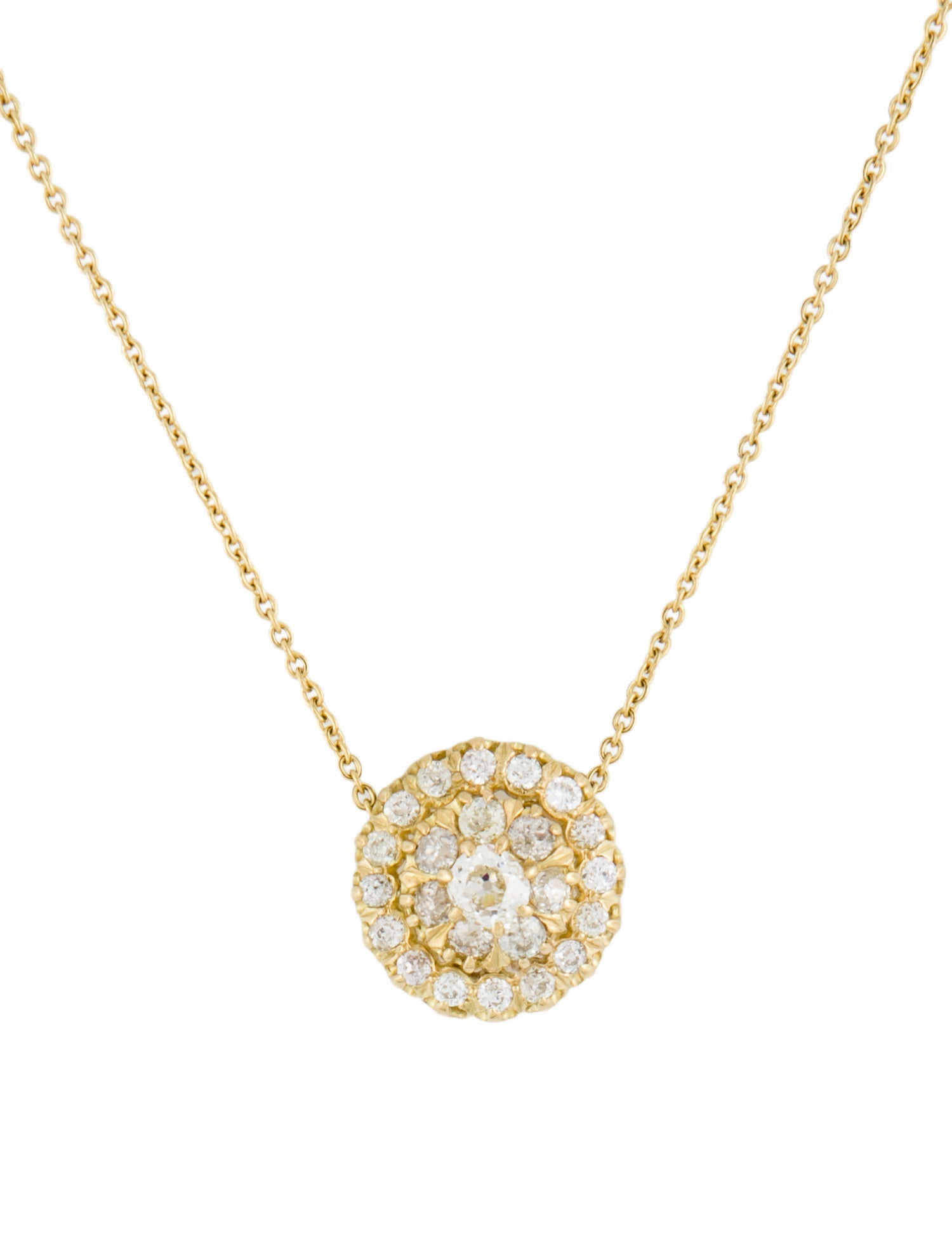 I. Reiss 14K 1.80ctw Diamond Pendant Necklace
