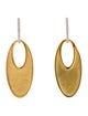 I. Reiss 14K Diamond Oval Drop Earrings