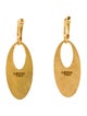 I. Reiss 14K Diamond Oval Drop Earrings