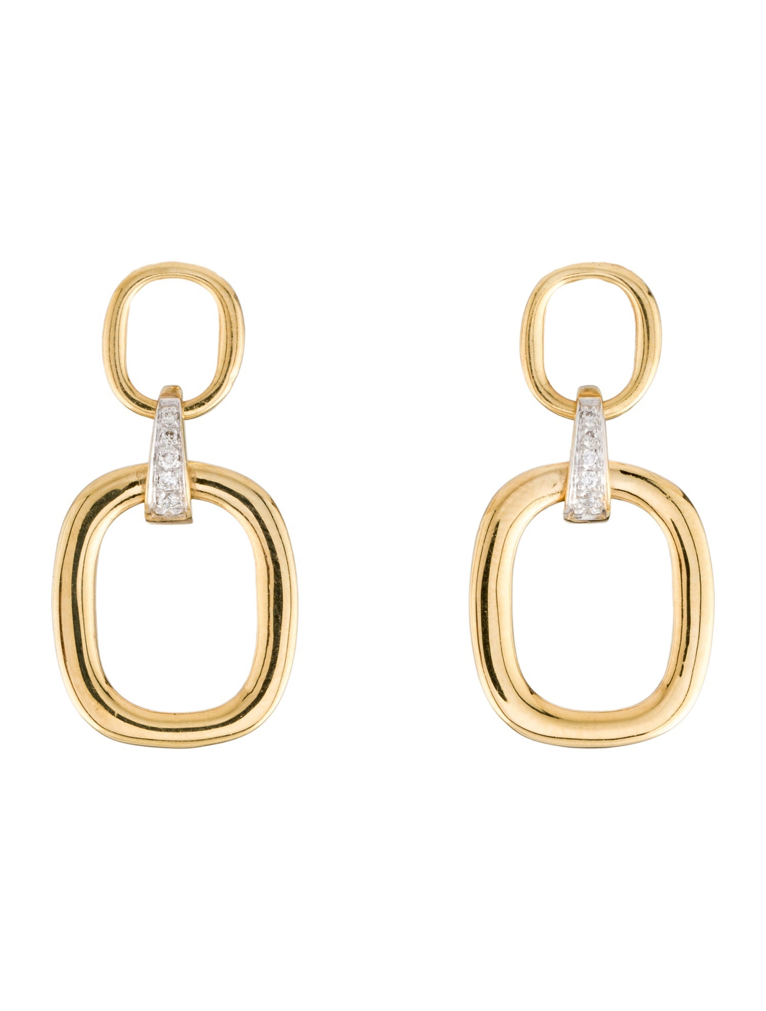 I. Reiss 14K Diamond Gallery Drop Earring