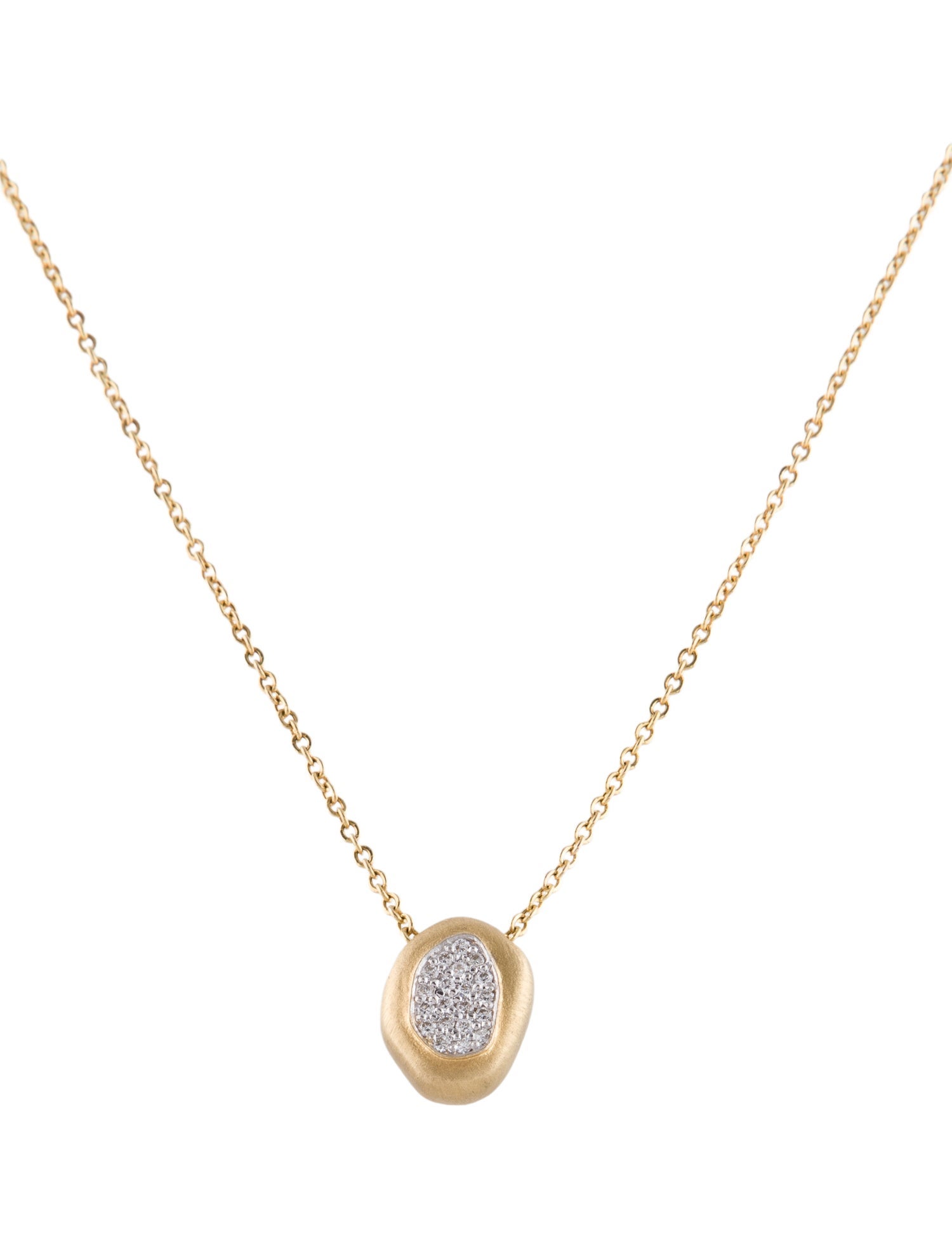 I. Reiss 14K Diamond Free-Form Pendant Necklace