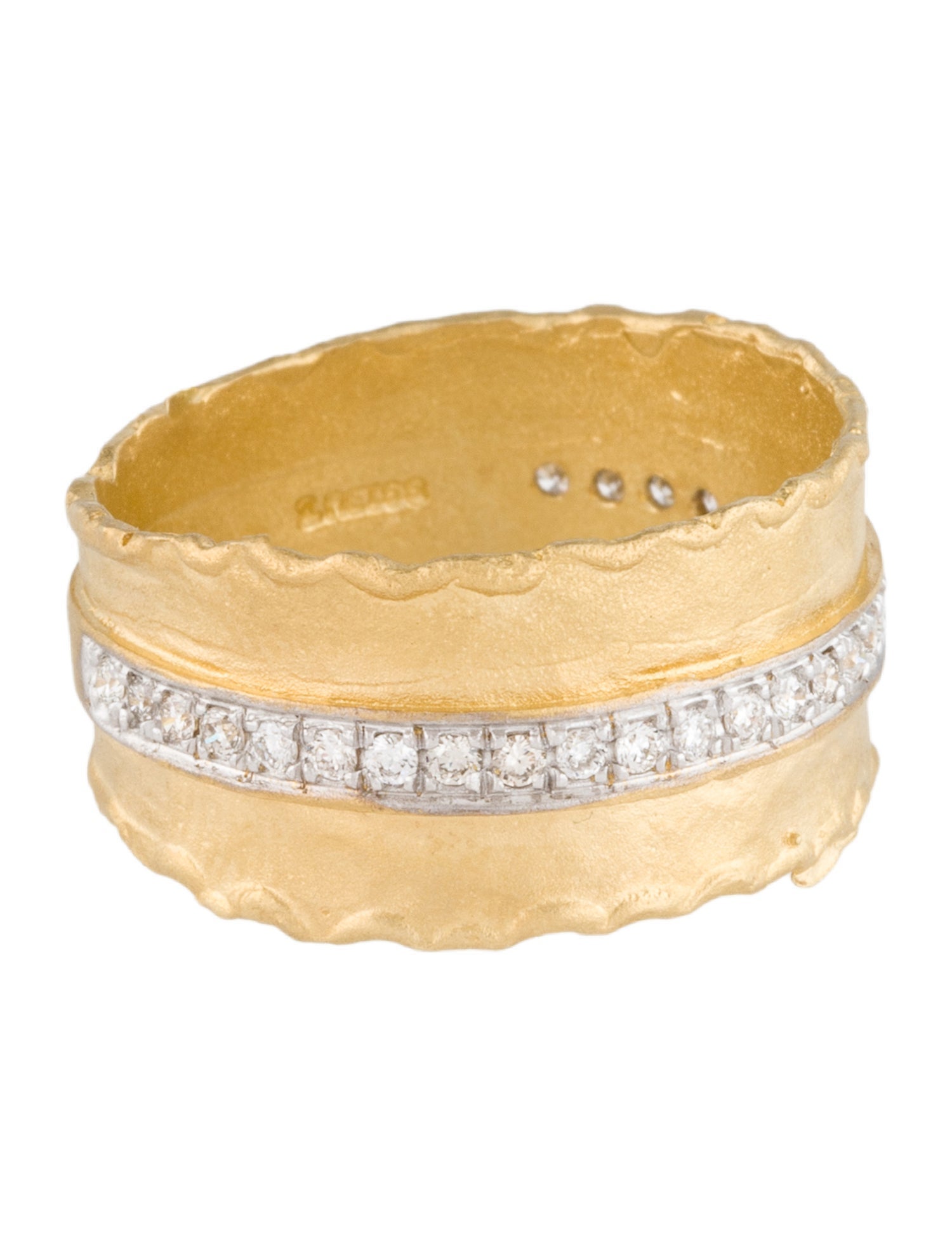 I. Reiss 14K Diamond Gallery Band