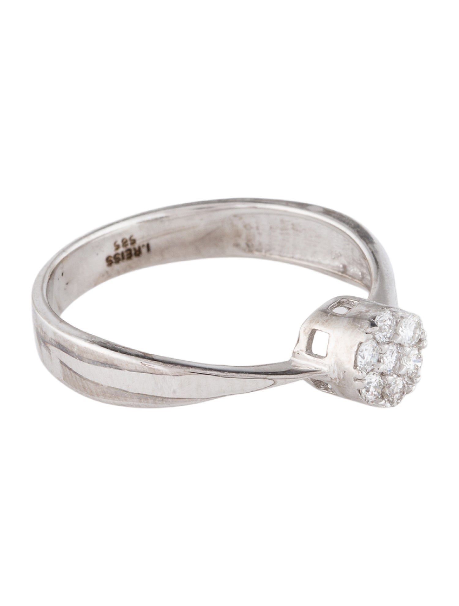 I. Reiss 14K Diamond Cocktail Ring