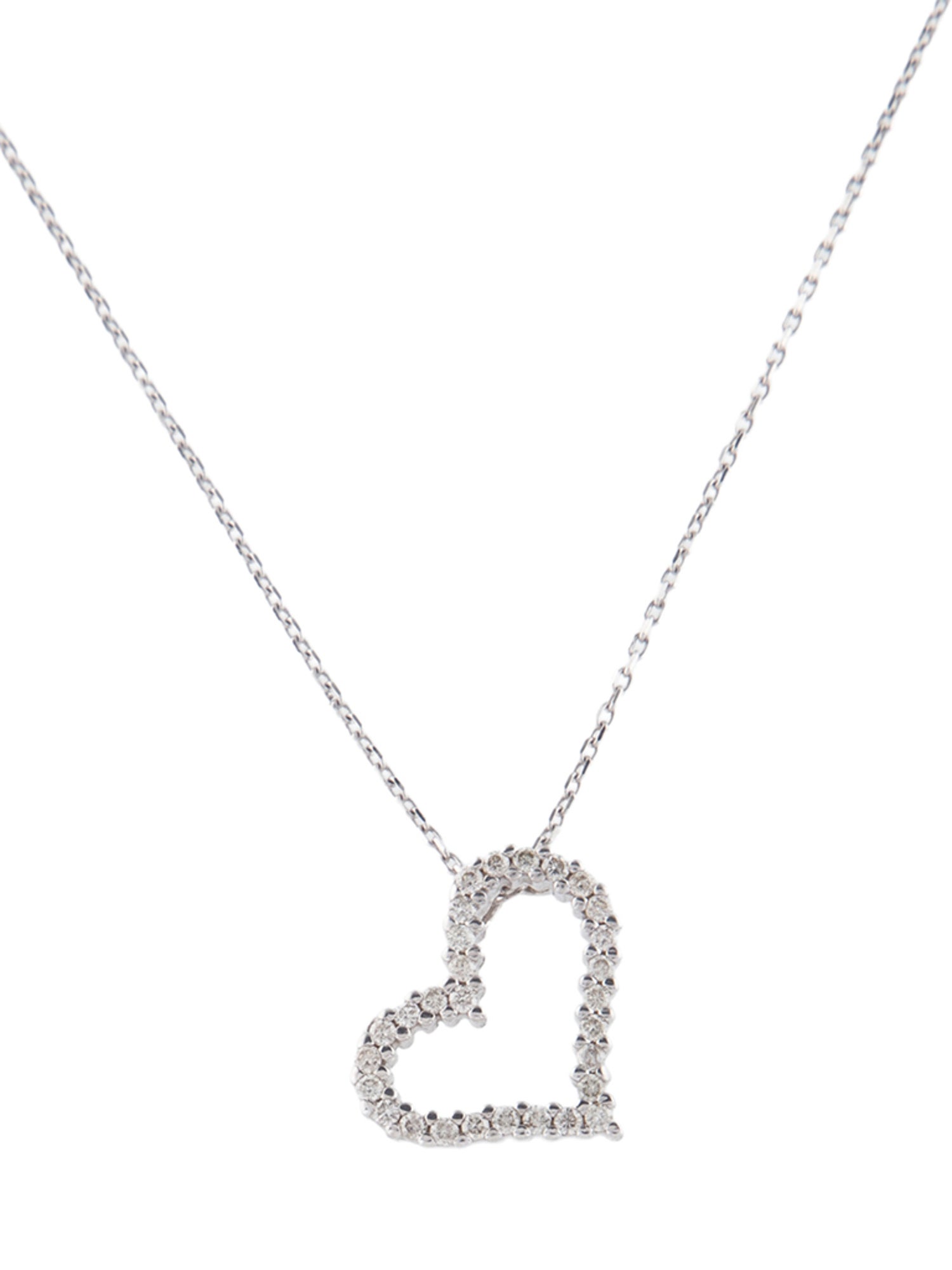 I. Reiss 14K Diamond Heart Pendant Necklace
