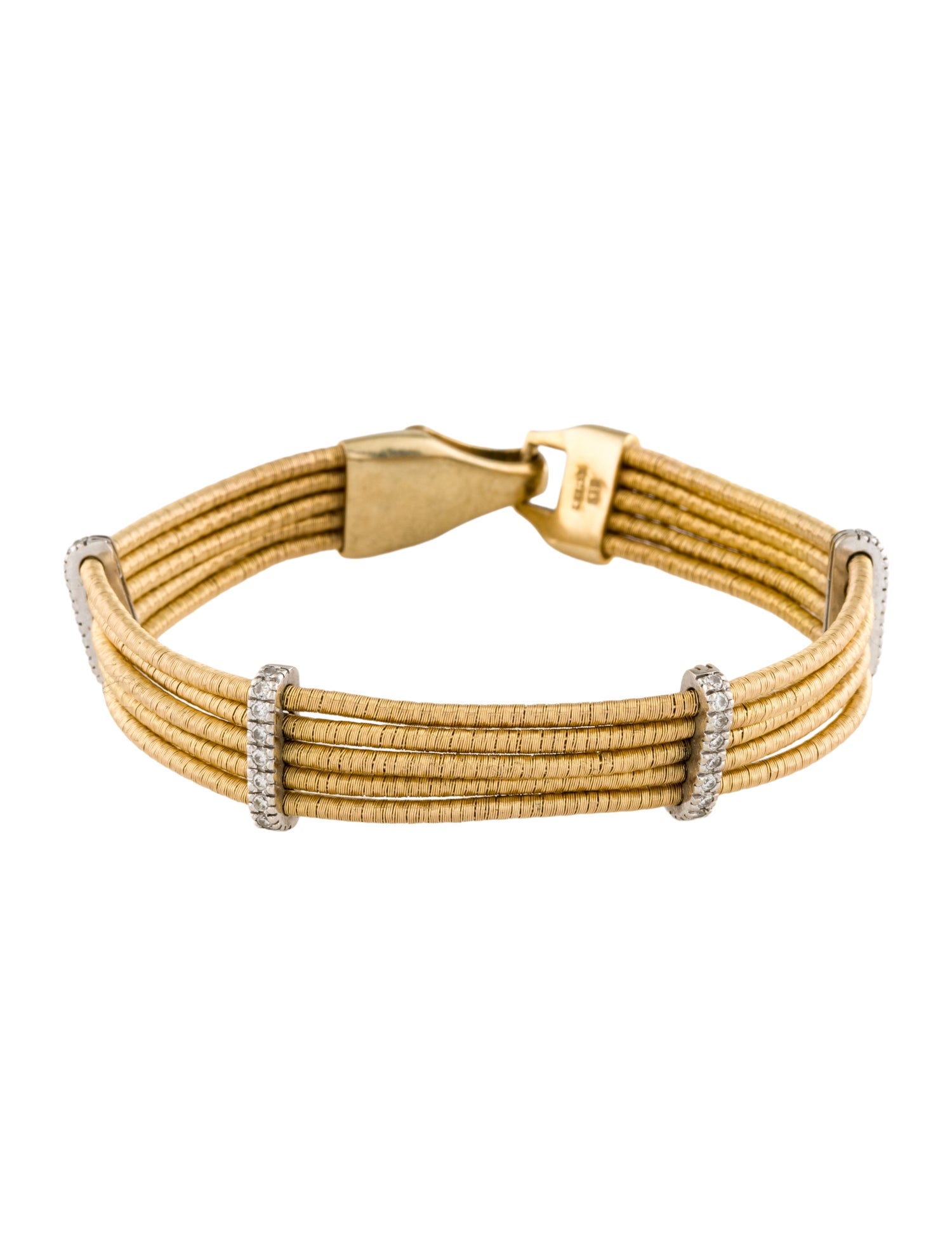 I. Reiss 14K Diamond Cocoon Multistrand Bracelet