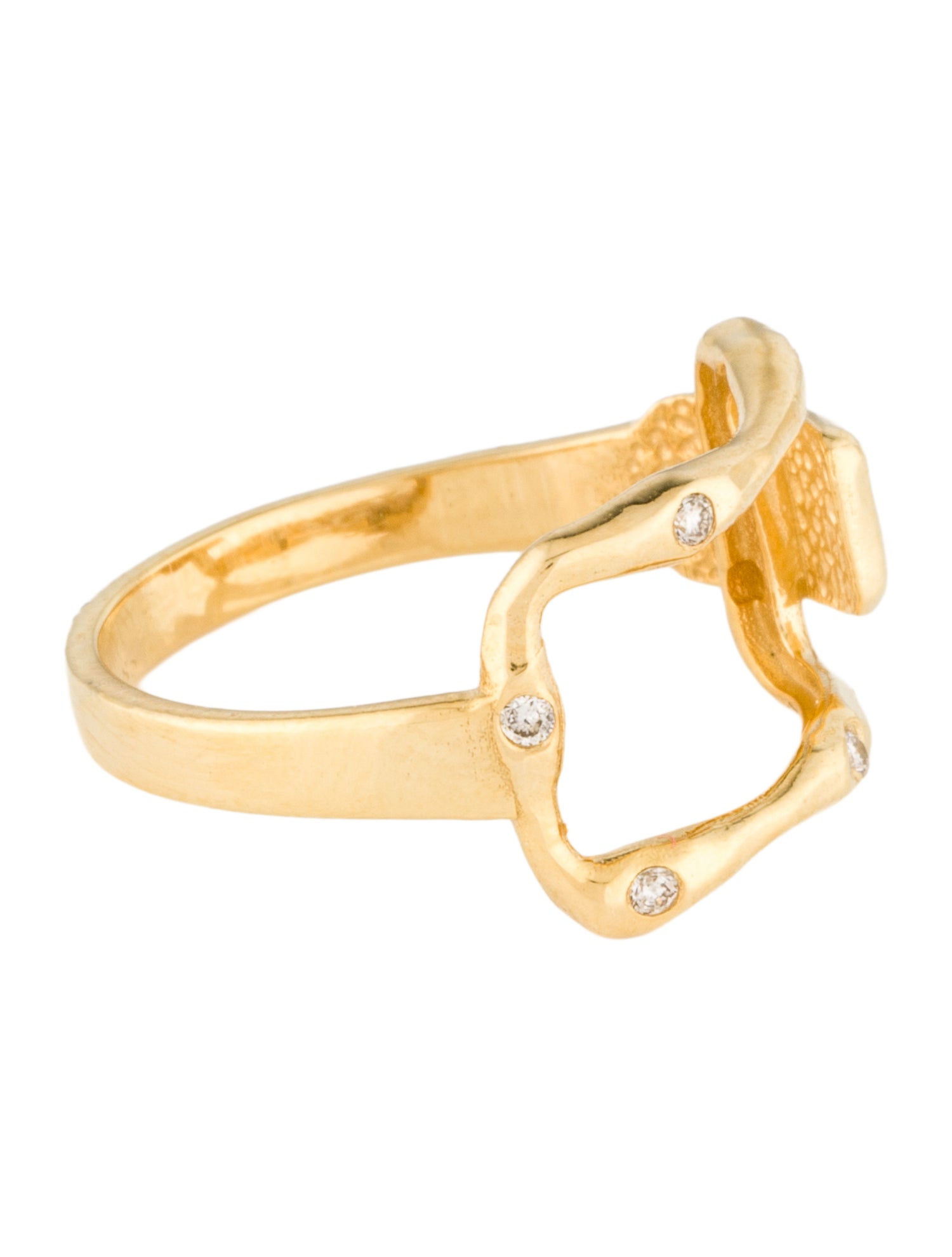 I. Reiss 14K Diamond Cocktail Ring