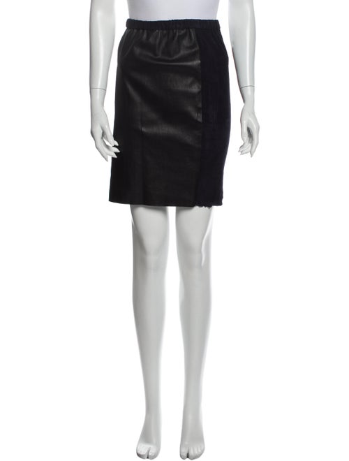 Isabel Marant Leather Trim Embellishment Mini Skir