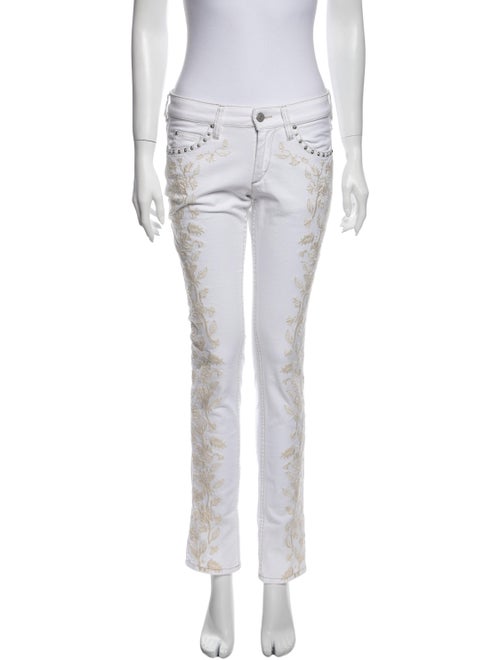 Isabel Marant Low-Rise Straight Leg Jeans White