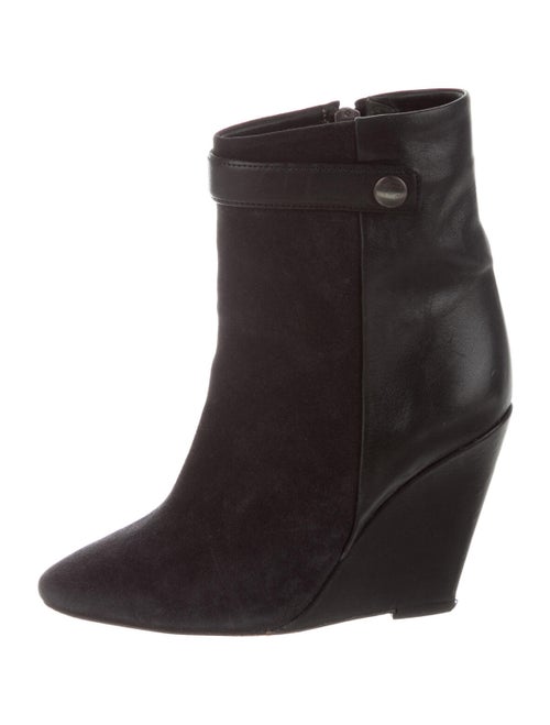 Isabel Marant Suede Leather Trim Embellishment Boo