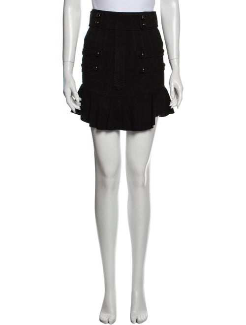 Isabel Marant Ruffle Embellishment Mini Skirt Blac
