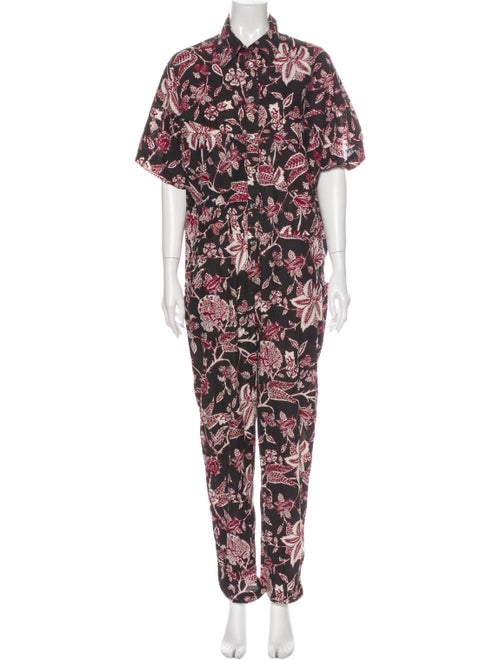 Isabel Marant Printed Jumpsuit Brown