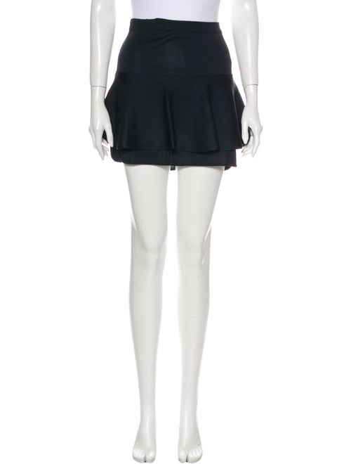 Isabel Marant Ruffle Embellishment Mini Skirt Blue