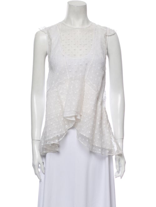 Isabel Marant Silk Patterned Blouse White