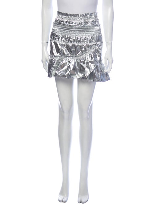 Isabel Marant Ruffle Embellishment Mini Skirt Met… - image 1