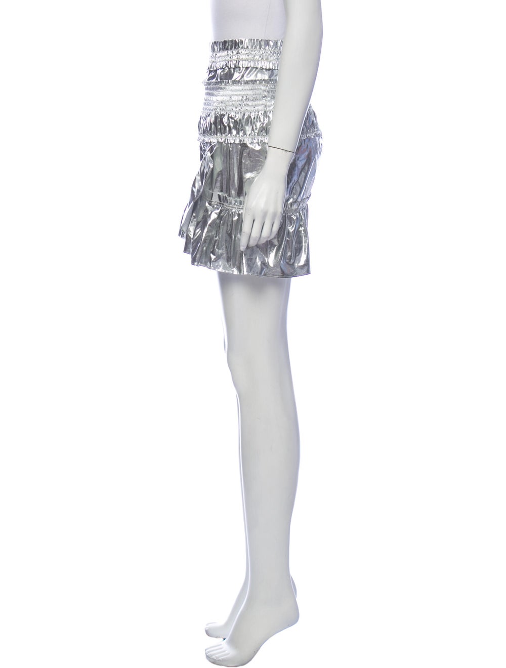 Isabel Marant Ruffle Embellishment Mini Skirt Met… - image 2