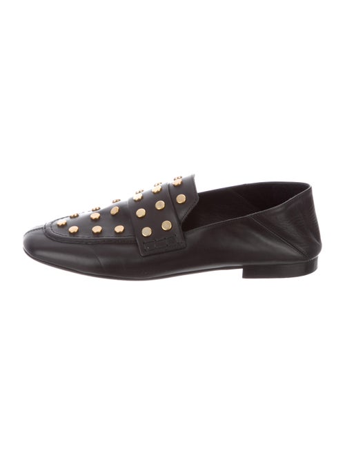 Isabel Marant Leather Studded Accents Loafers