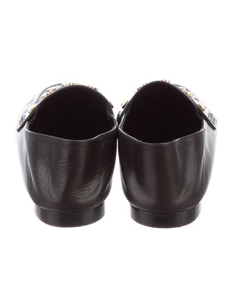 Isabel Marant Leather Studded Accents Loafers