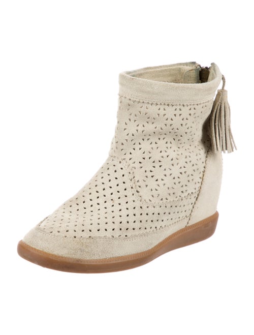 Isabel Marant Suede Mesh Accents Boots