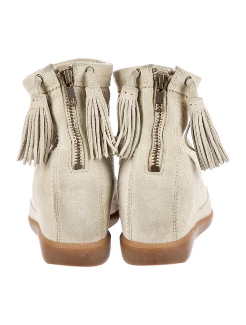 Isabel Marant Suede Mesh Accents Boots