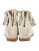 Isabel Marant Suede Mesh Accents Boots