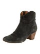 Isabel Marant Suede Animal Print Western Boots