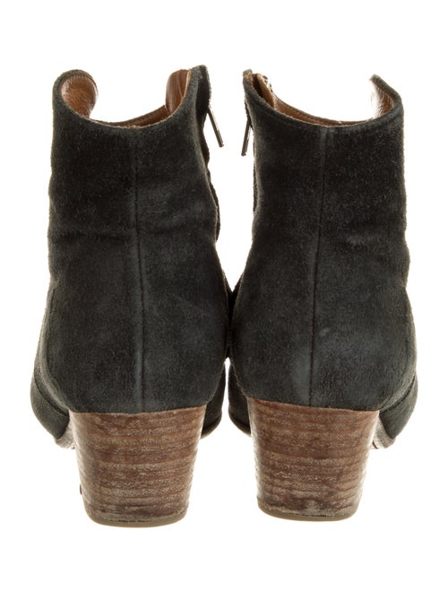 Isabel Marant Suede Animal Print Western Boots