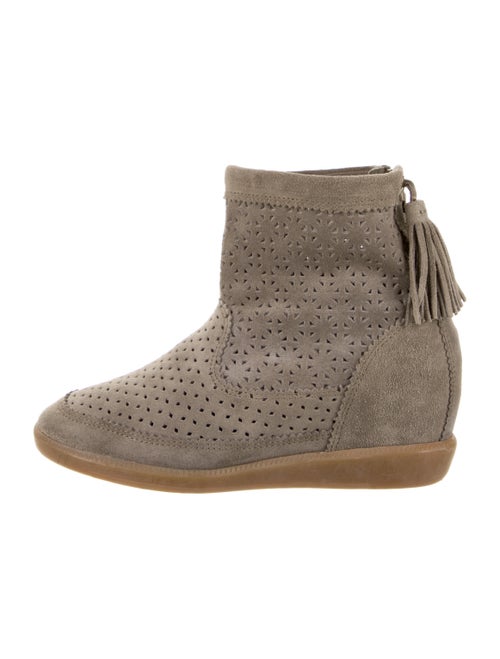 Isabel Marant Suede Printed Chelsea Boots
