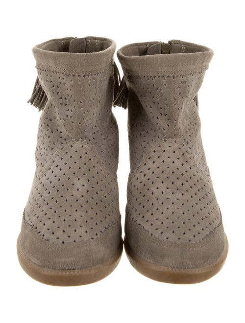 Isabel Marant Suede Printed Chelsea Boots