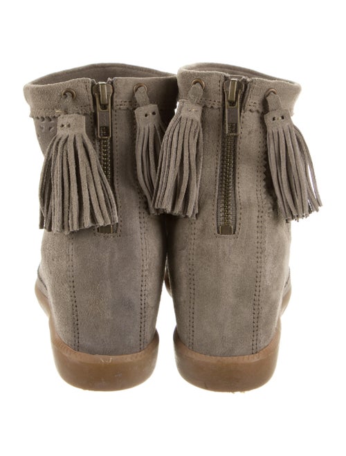 Isabel Marant Suede Printed Chelsea Boots