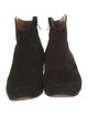 Isabel Marant Suede Embroidered Accent Western Boots