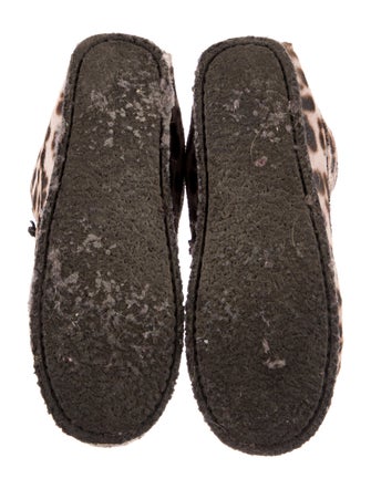 Isabel Marant Leather Animal Print Lace-Up Boots