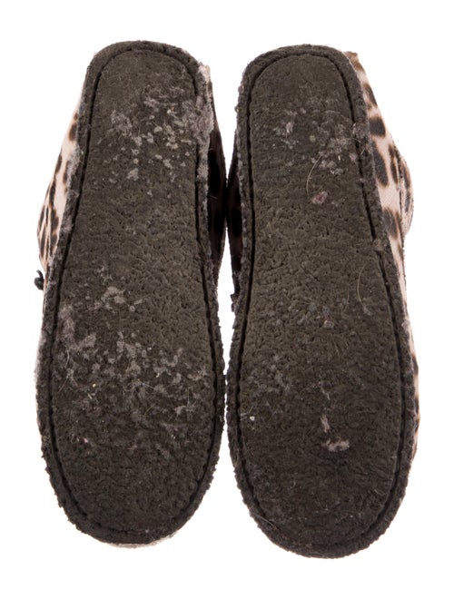 Isabel Marant Leather Animal Print Lace-Up Boots