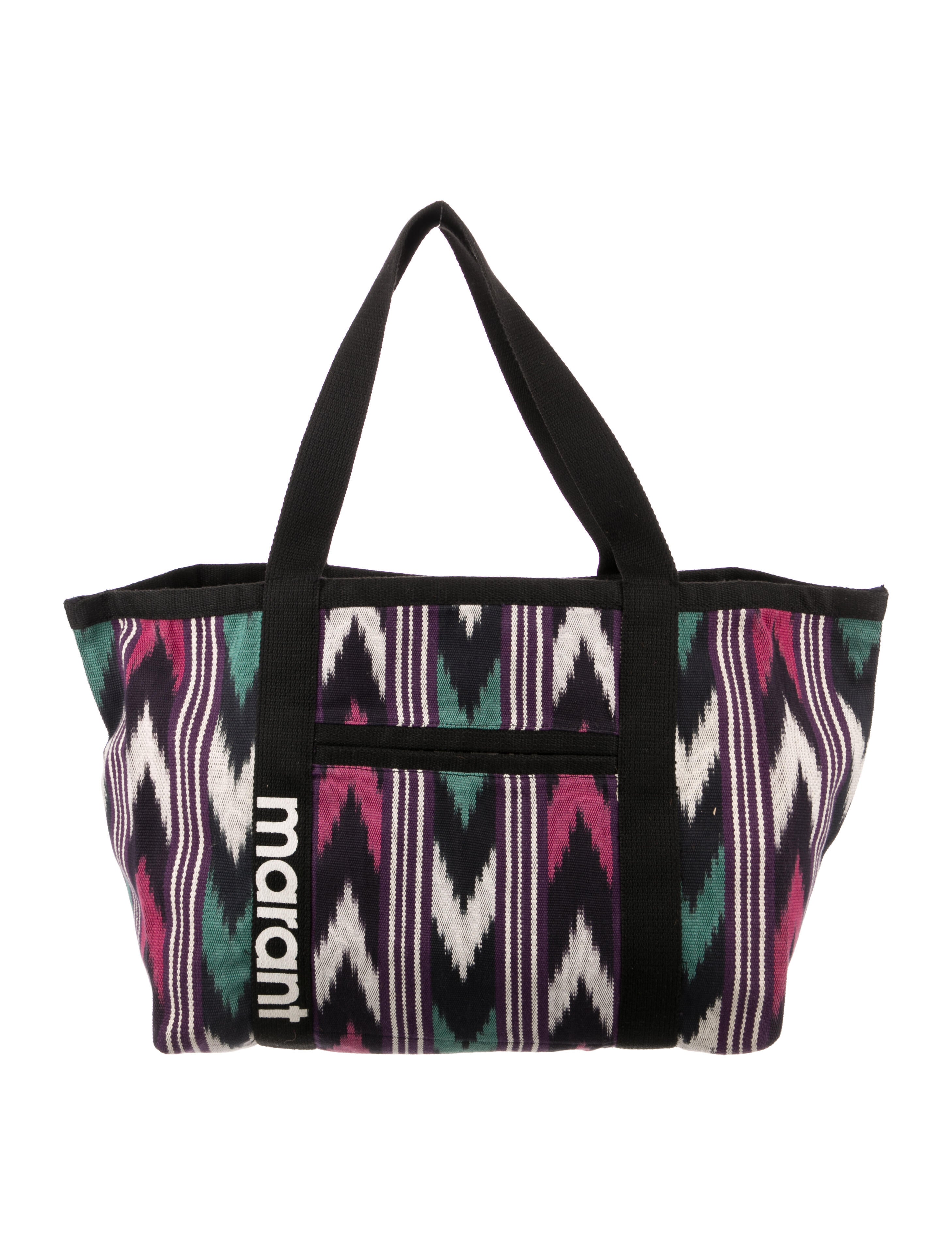 Isabel Marant Canvas Tote Bag Black Totes, Handbags ISA153565 The