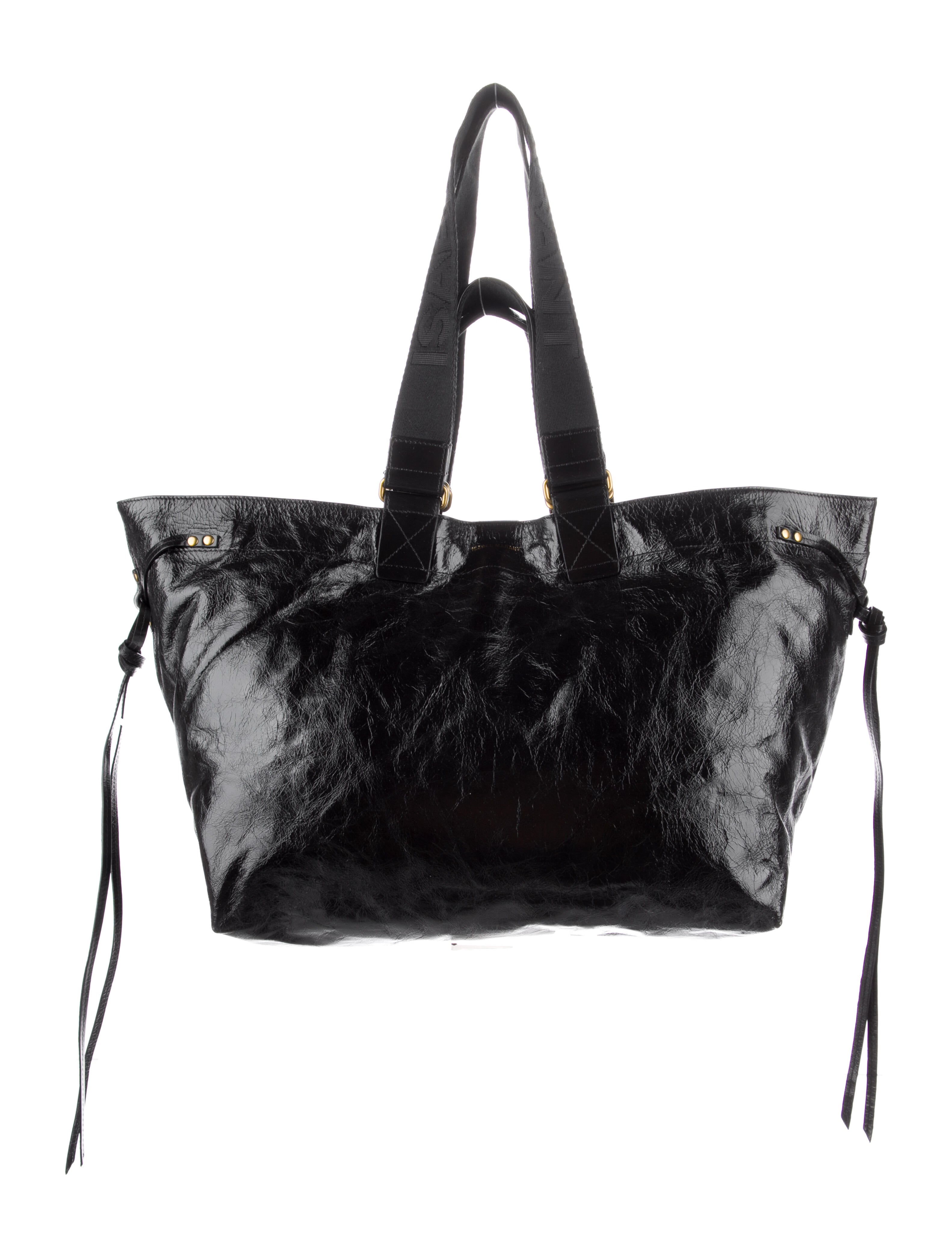Isabel Marant Leather Tote Bag Black Totes, Handbags ISA155305