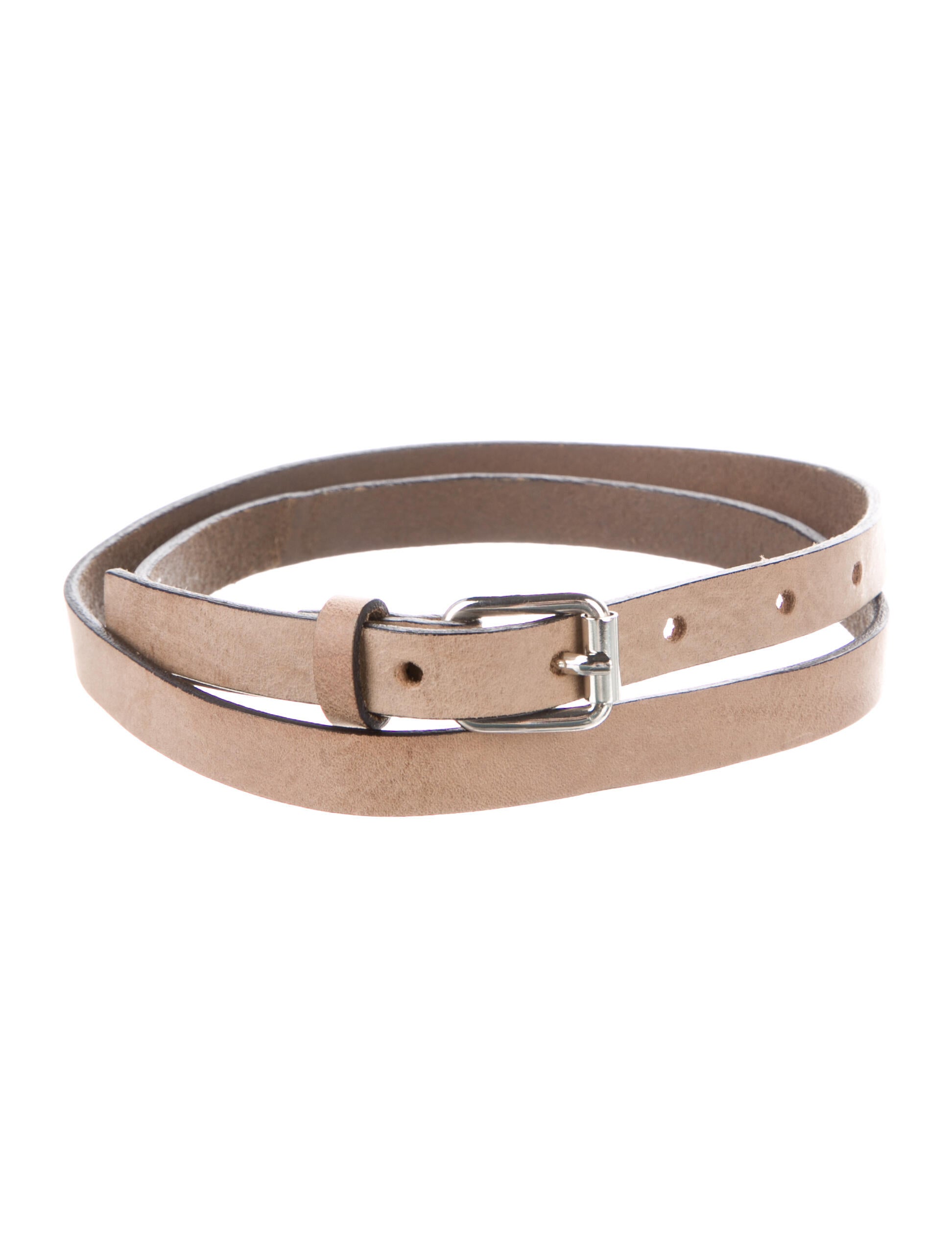 Isabel Marant Skinny Leather Belt Neutrals Belts, Accessories