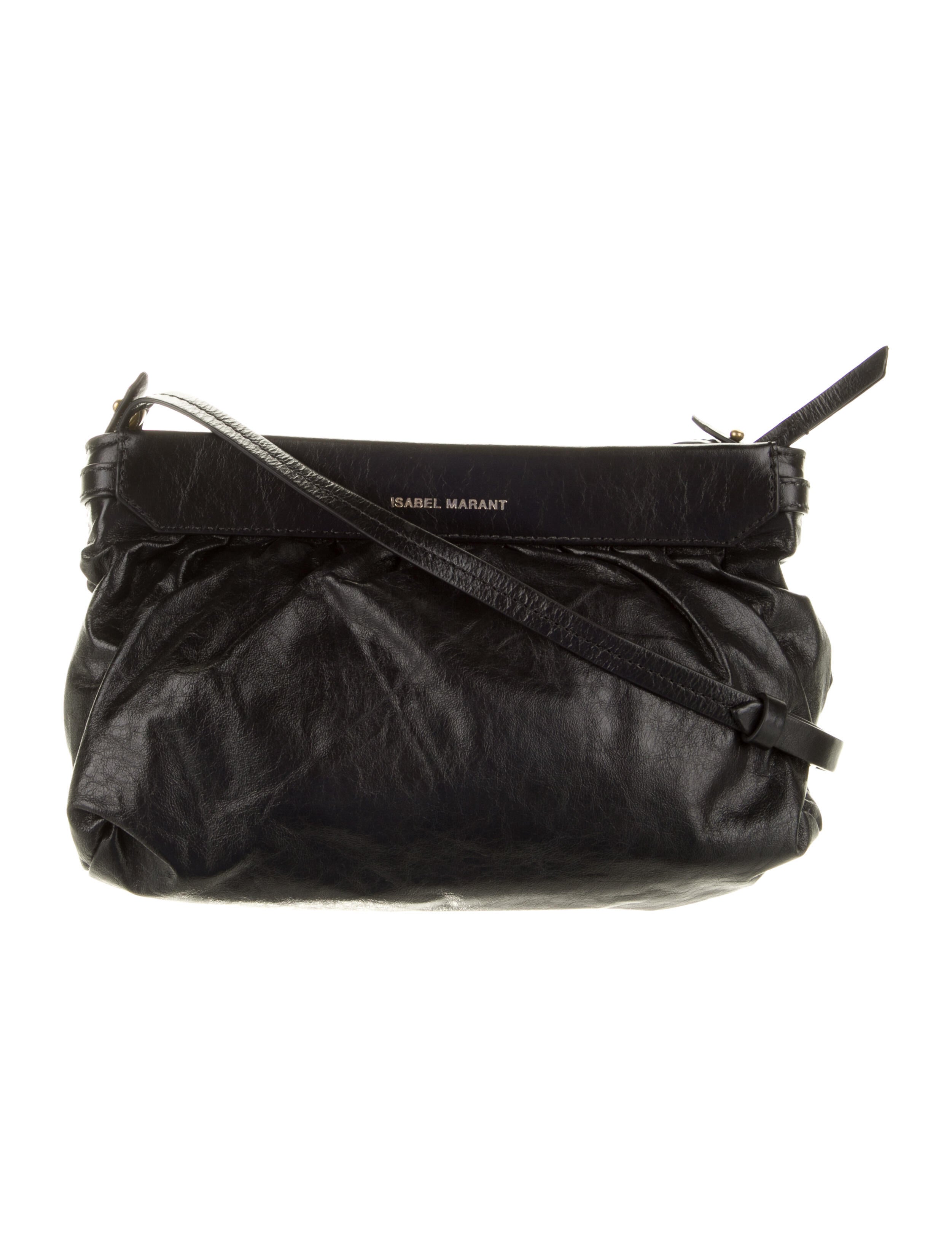 Isabel Marant Leather Crossbody Bag Black Crossbody Bags, Handbags ISA158078 The RealReal