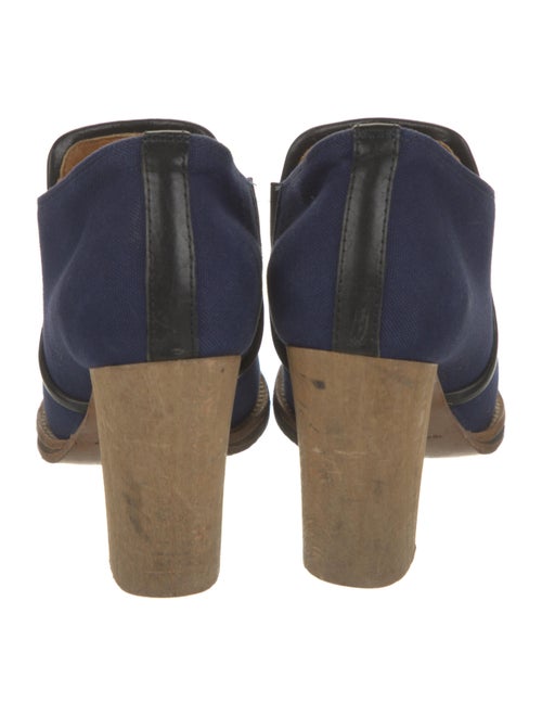 Isabel Marant Canvas Leather Trim Embellishment Boots