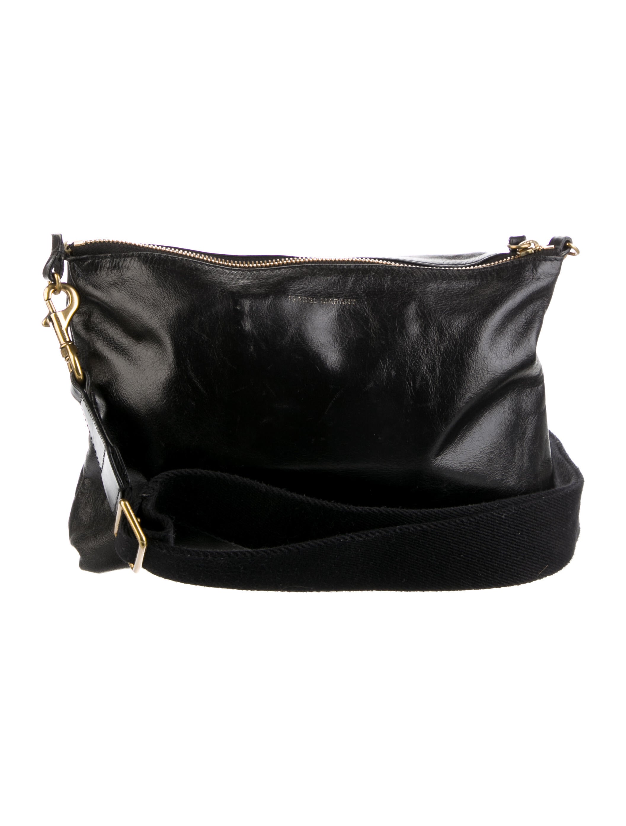 Isabel Marant Leather Crossbody Bag Black Crossbody Bags, Handbags ISA163637 The RealReal