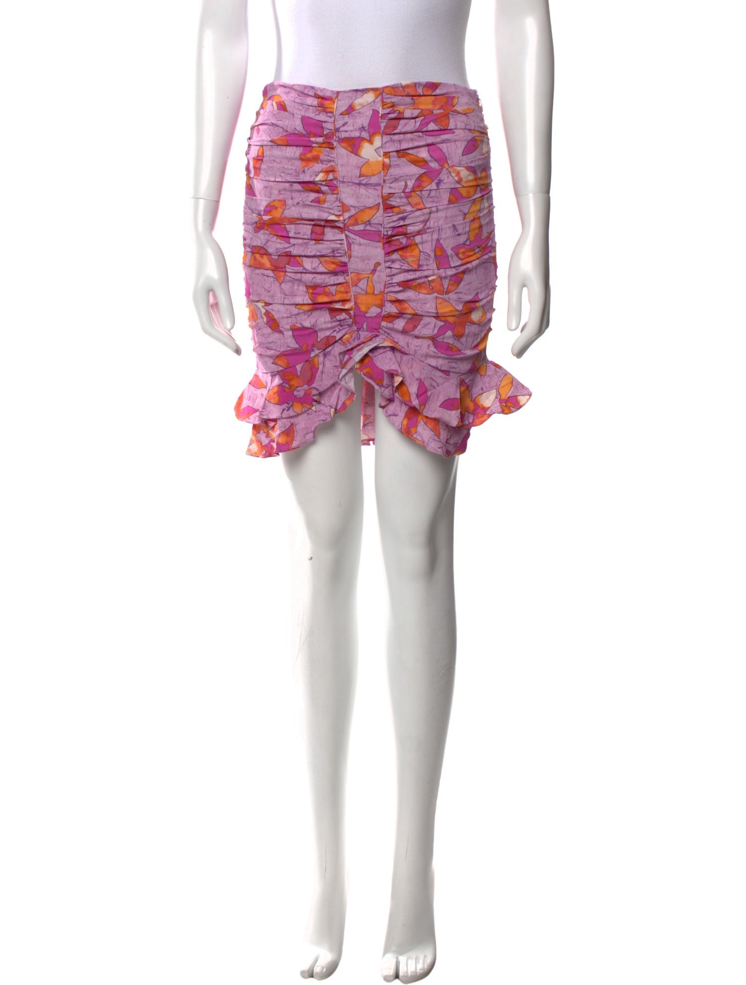 Isabel Marant Printed Mini Skirt - Orange Skirts, Clothing