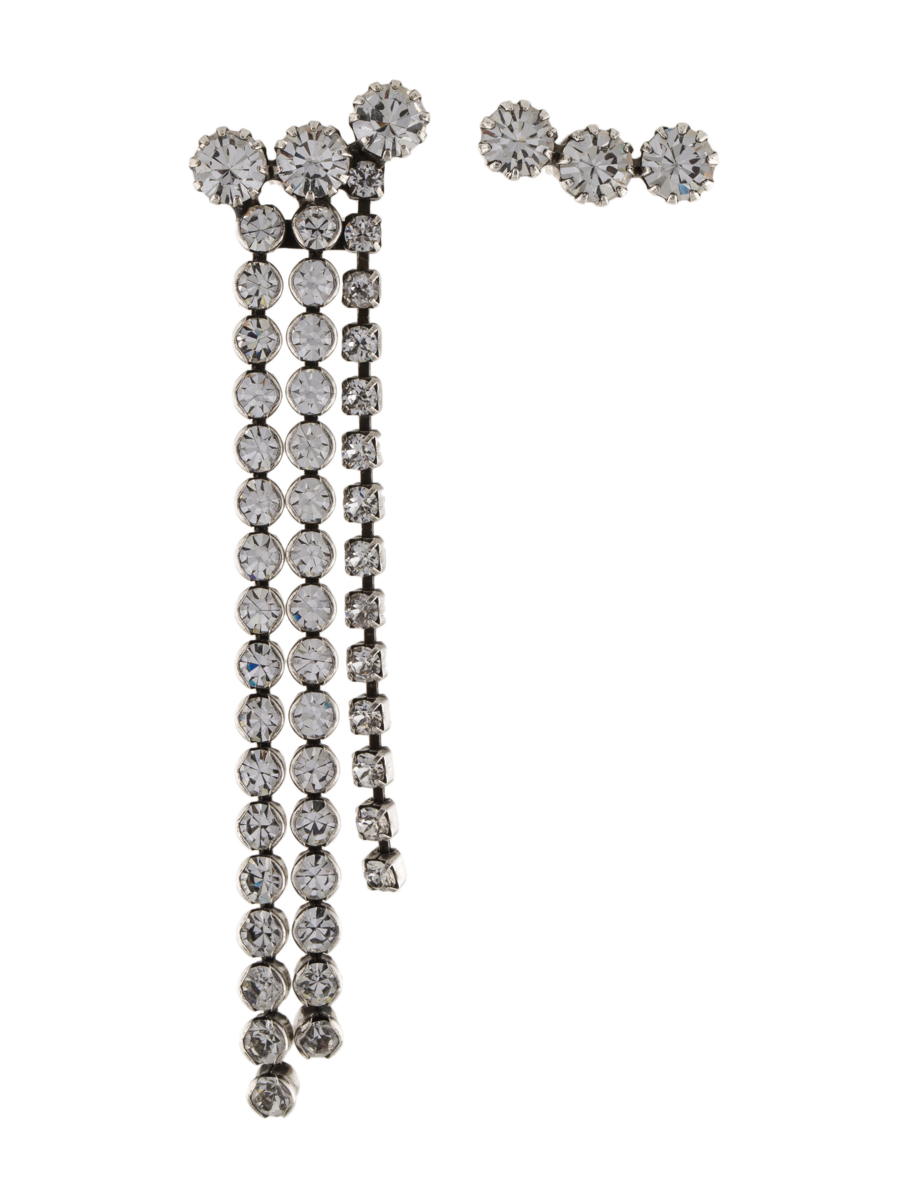 ISABEL MARANT ロコ彫刻イヤリンク BL0066FAA3B21B LWSI Isabel Marant A Wild Shore Asymmetric Earrings - Clear