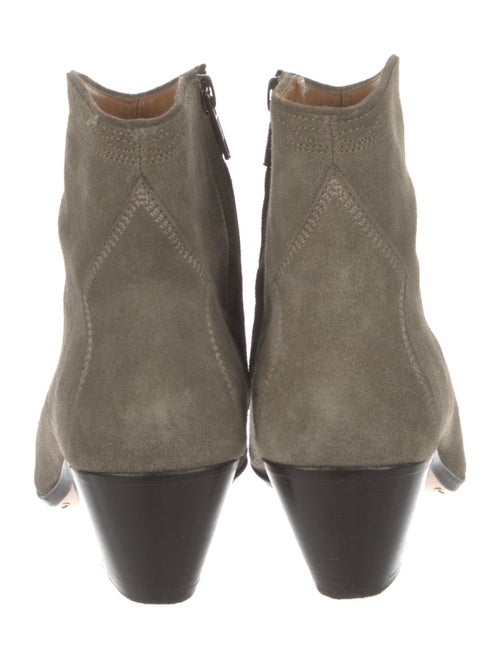 Isabel Marant Suede Embroidered Accent Western Boots