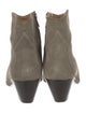 Isabel Marant Suede Embroidered Accent Western Boots