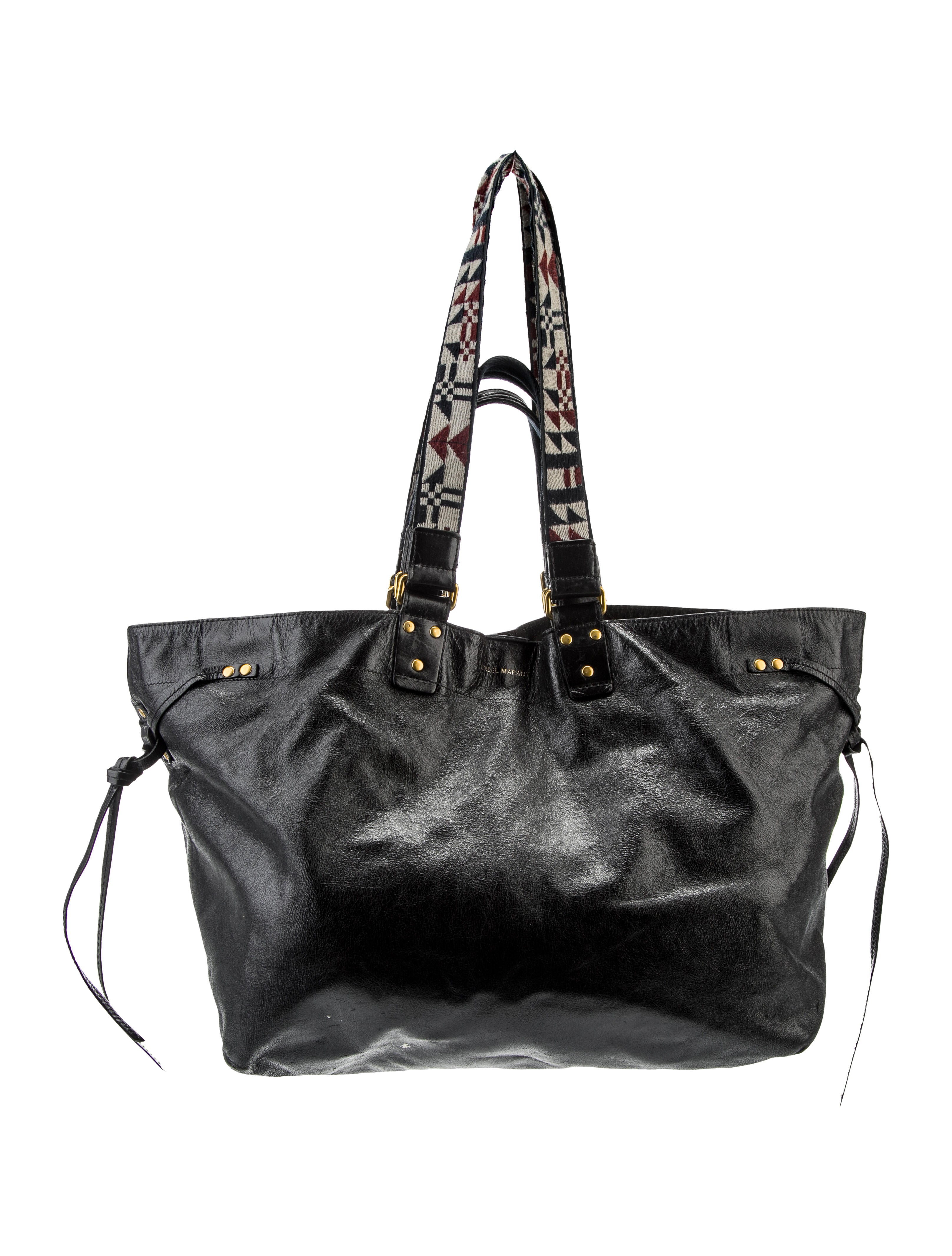 Isabel Marant Leather Tote Bag Black Totes, Handbags ISA181514
