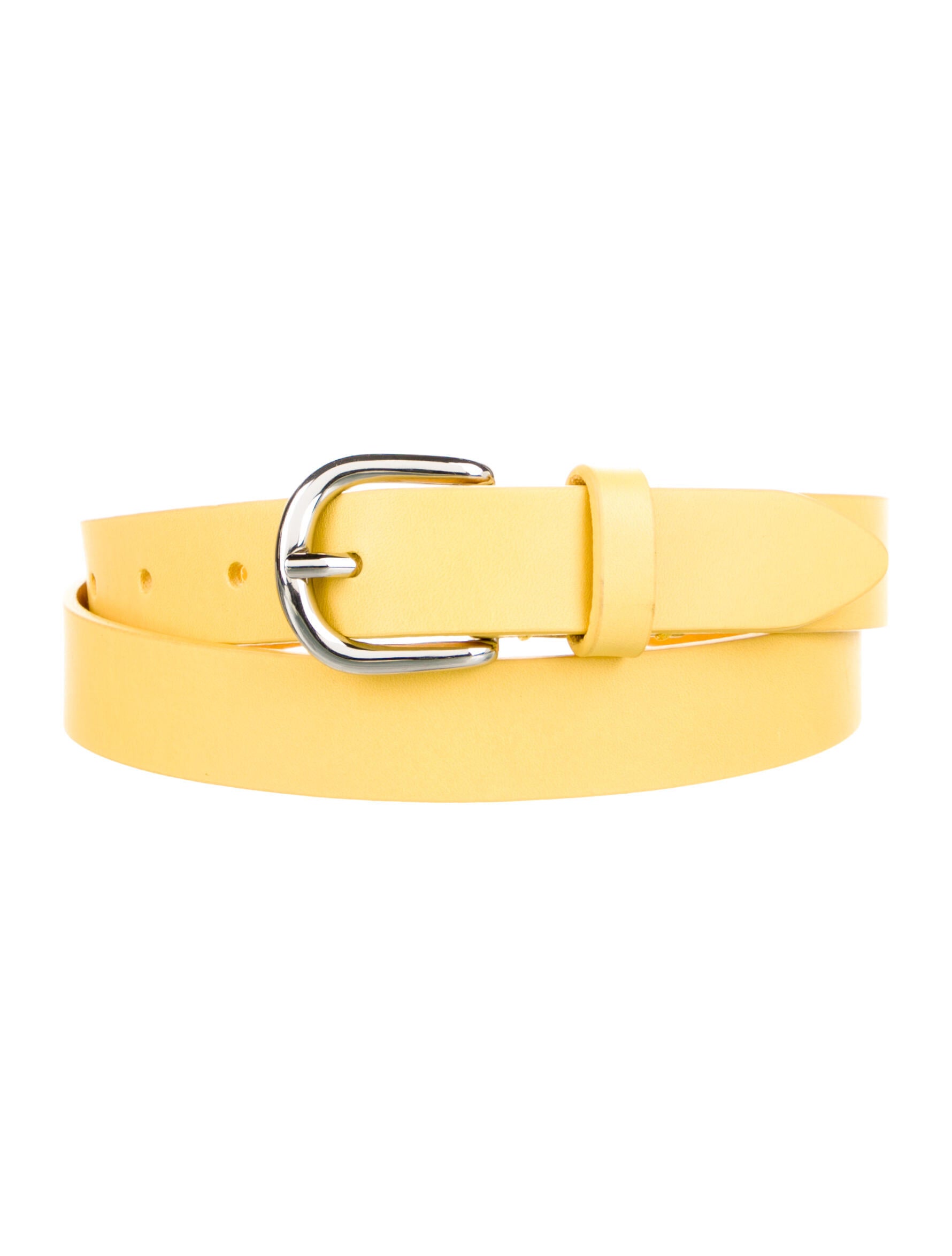 Isabel Marant Skinny Leather Belt w/ Tags Yellow Belts, Accessories