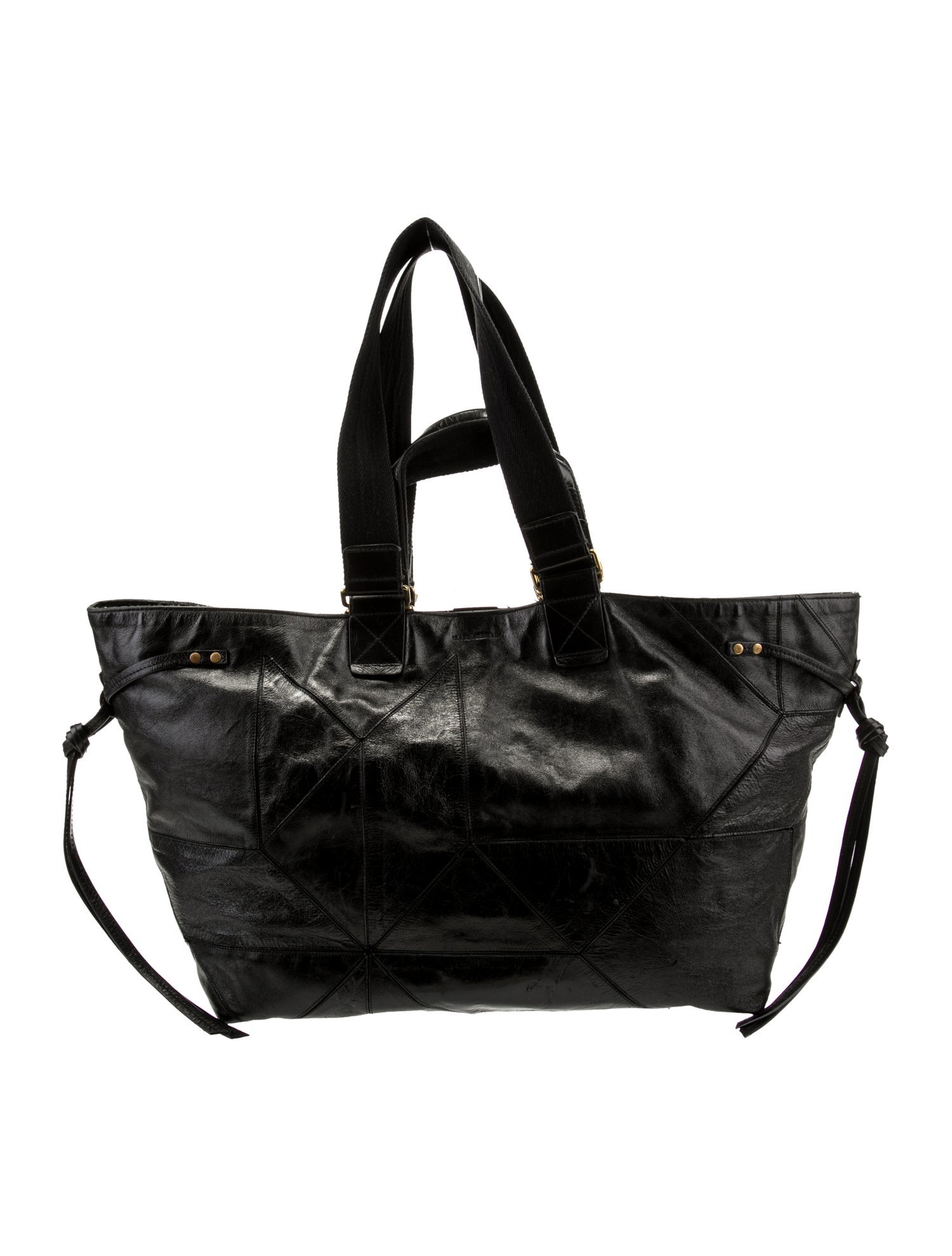 Isabel Marant Leather Tote Bag Black Totes, Handbags ISA193013