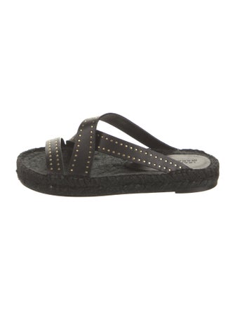 Isabel Marant Leather Studded Accents Slides