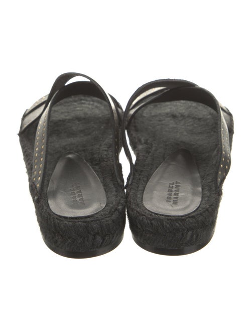 Isabel Marant Leather Studded Accents Slides