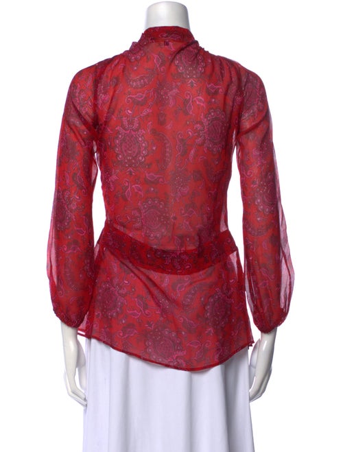 Isabel Marant Printed Mock Neck Blouse