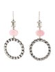 Isabel Marant Crystal Embellished Hoop Drop Earrings