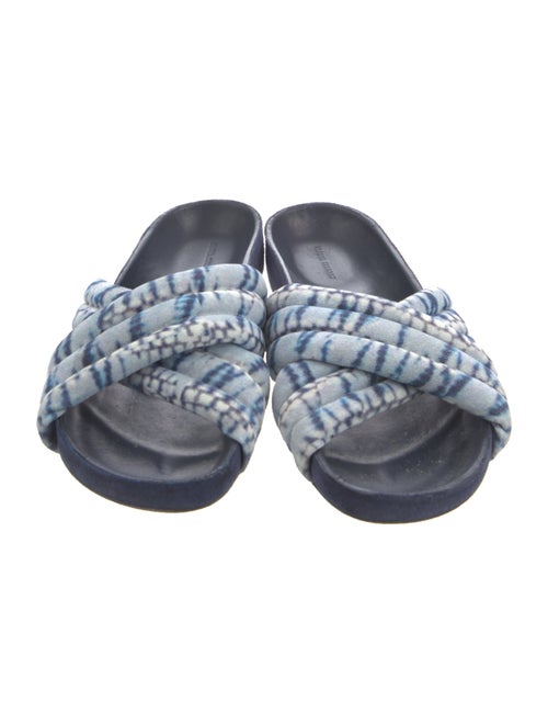 Isabel Marant Suede Floral Print Slides